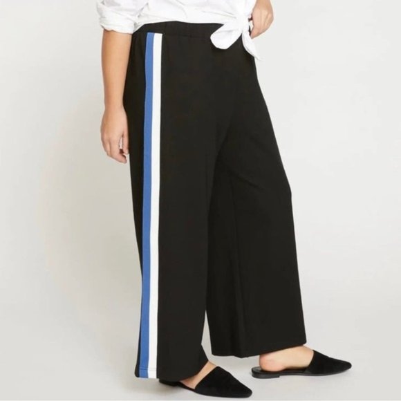 Universal Standard Pants - Universal Standard Stephanie Wide Leg Stripe Ponte Pants 14-16